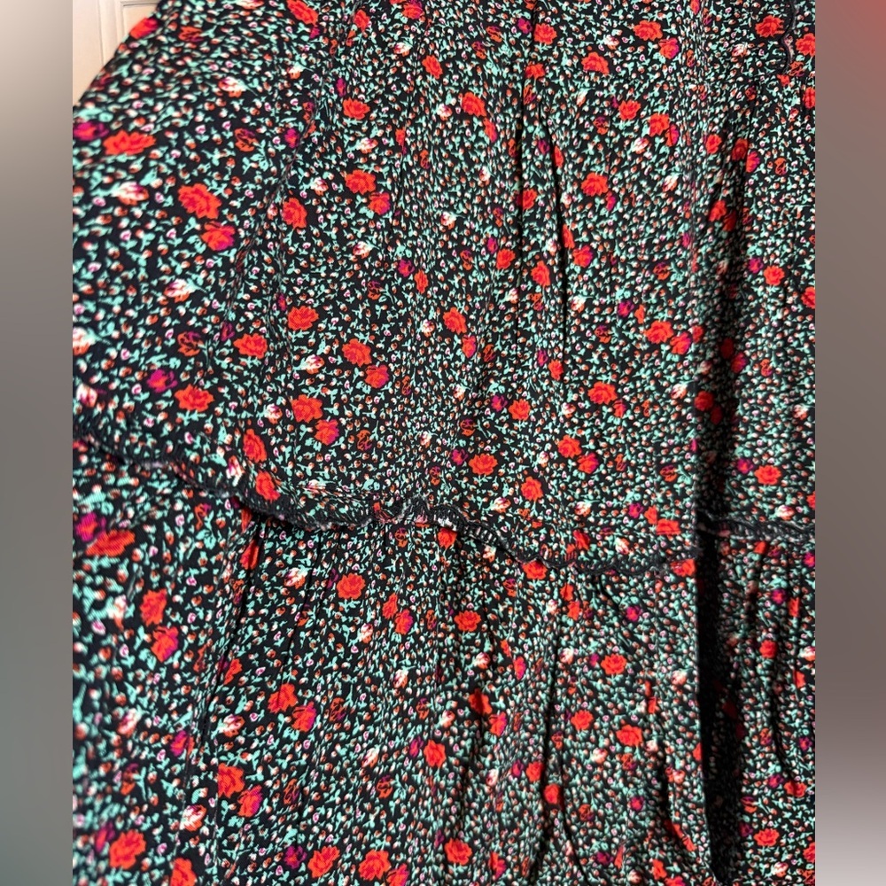 Urban Outfitters Black Floral Mini Dress - Picture 2 of 3